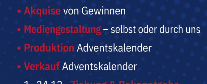 Adventskalender für Vereine, Serviceclubs und Unternehmen - wie ist der Ablauf?